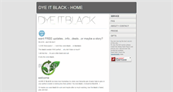 Desktop Screenshot of dyeitblack.com
