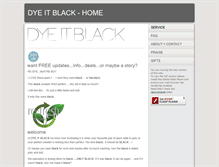 Tablet Screenshot of dyeitblack.com